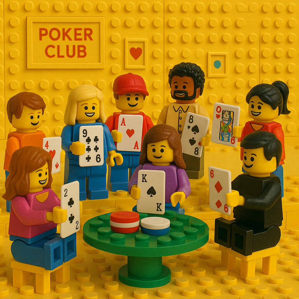 Lego Four of a Kind poker hand project